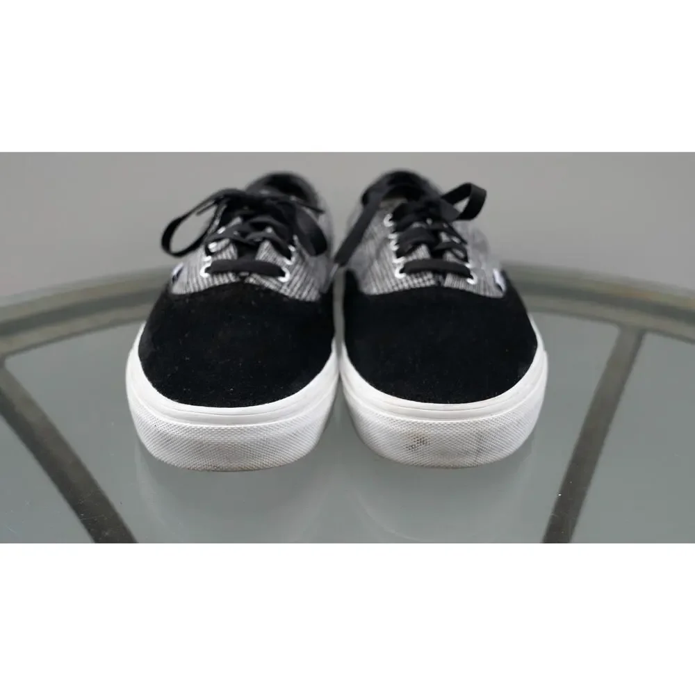 New Vans Era Black White Plaid Skate Shoes Men Size 10.5 / Womens‎ 12